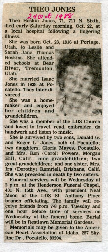 Jones Theo Hoskin (22 Oct 1988)