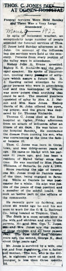 Jones Thomas C (03 Mar 1922)