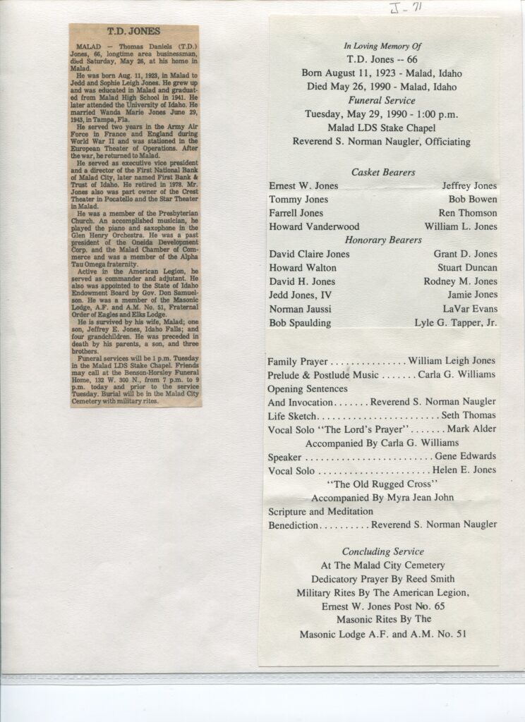 Jones Thomas Daniels (TD) (26 May 1990)