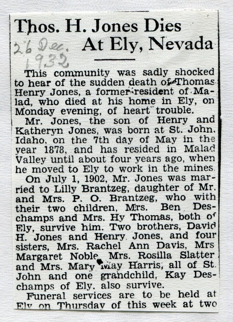 Jones Thomas Henry (26 Dec 1935)