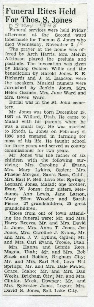 Jones Thomas S (03 Nov 1948)