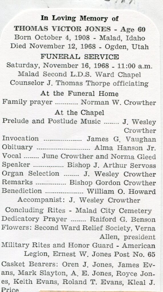 Jones Thomas Victor (12 Nov 1968 B)