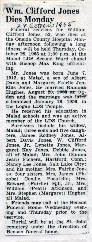 Jones William Clifford (25 Oct 1965)