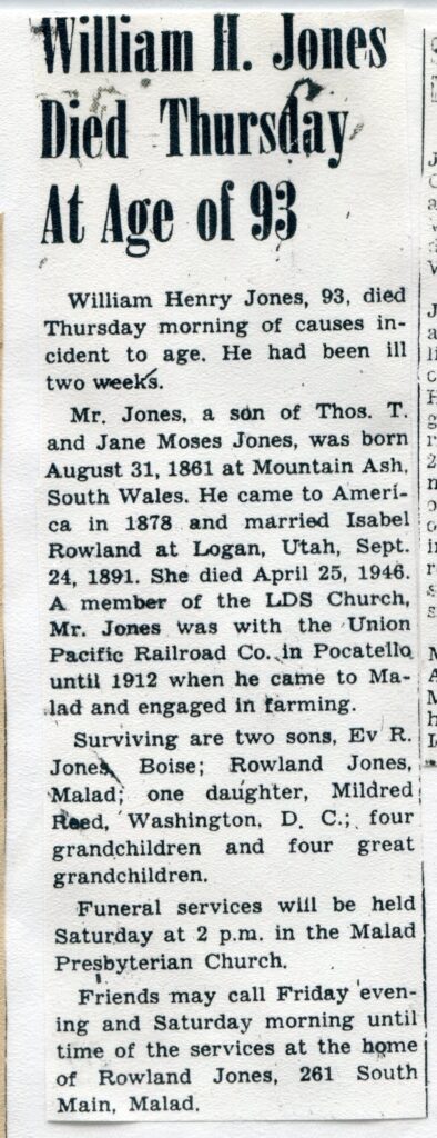 Jones William Henry (30 Sept 1954 A)