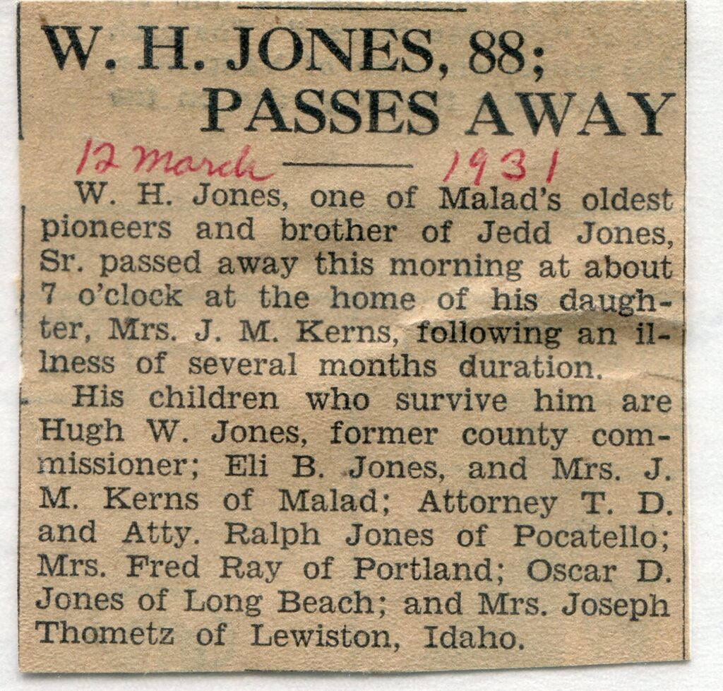 Jones William Hugh (12 Mar 1931)