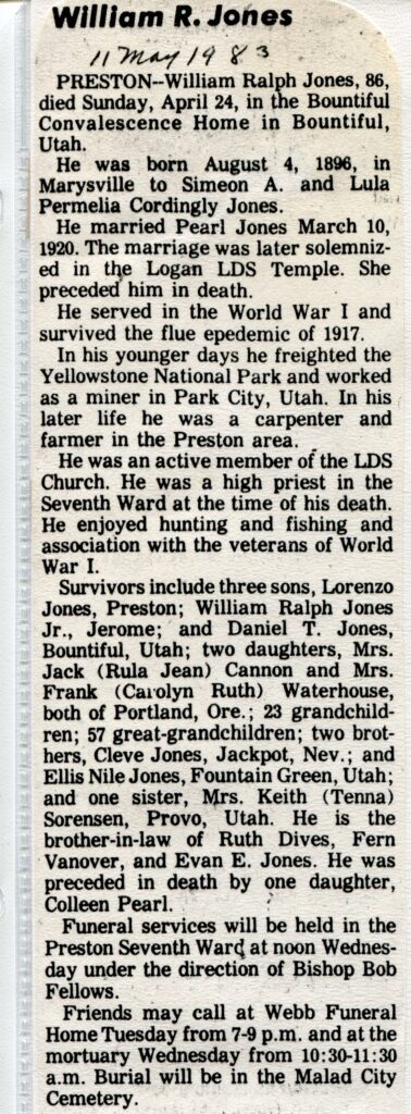 Jones William Ralph (24 April 1983)