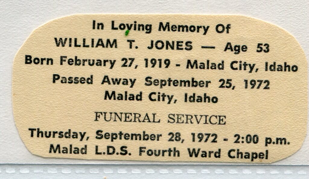 Jones William T (Bill) (25 Sept 1972 B)