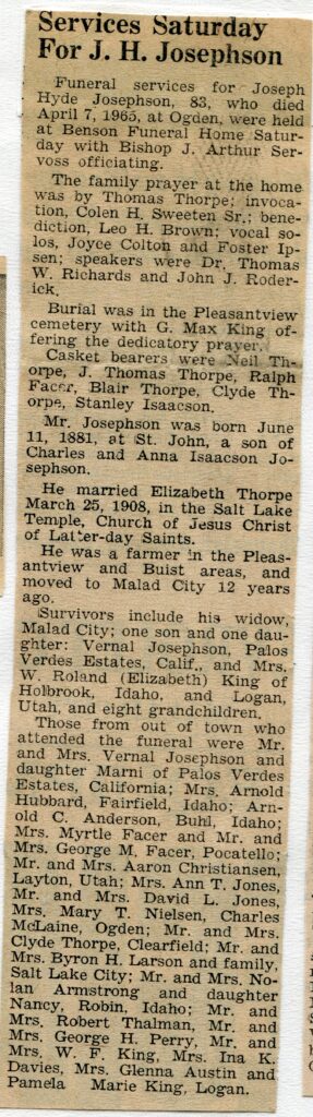 Josephson Joseph Hyde (07 April 1965)
