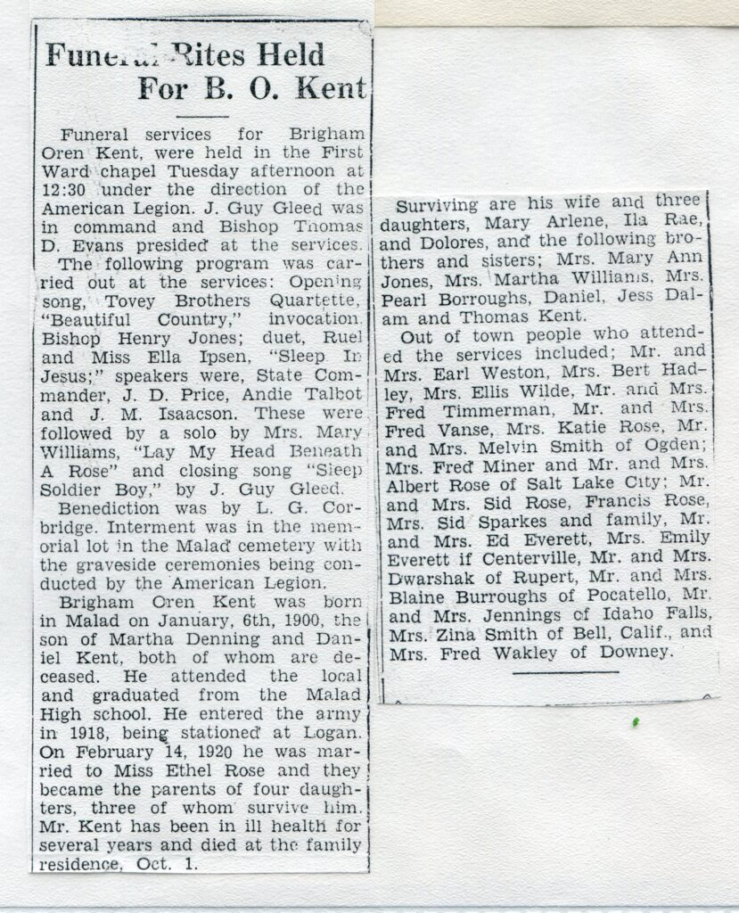 Kent, Brigham Oren ( )