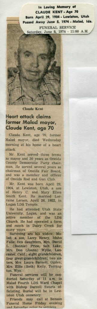 Kent, Claude (05 June 1974)