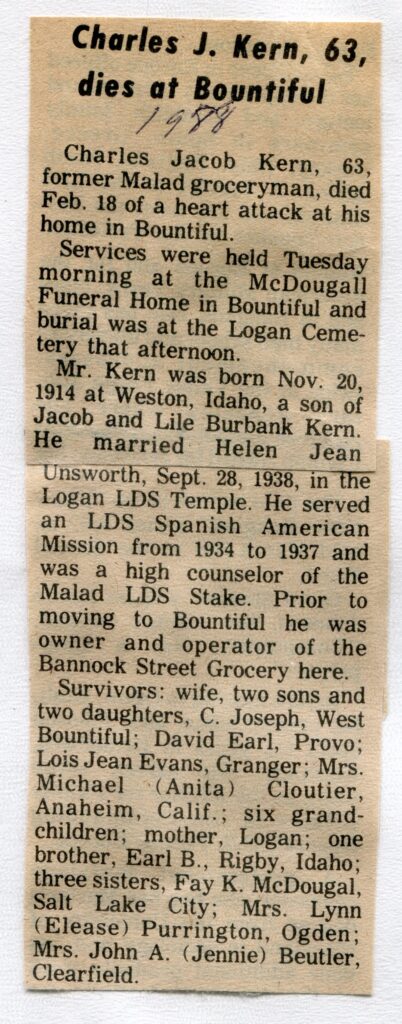 Kerns, Charles Jacob (18 Feb 1978)