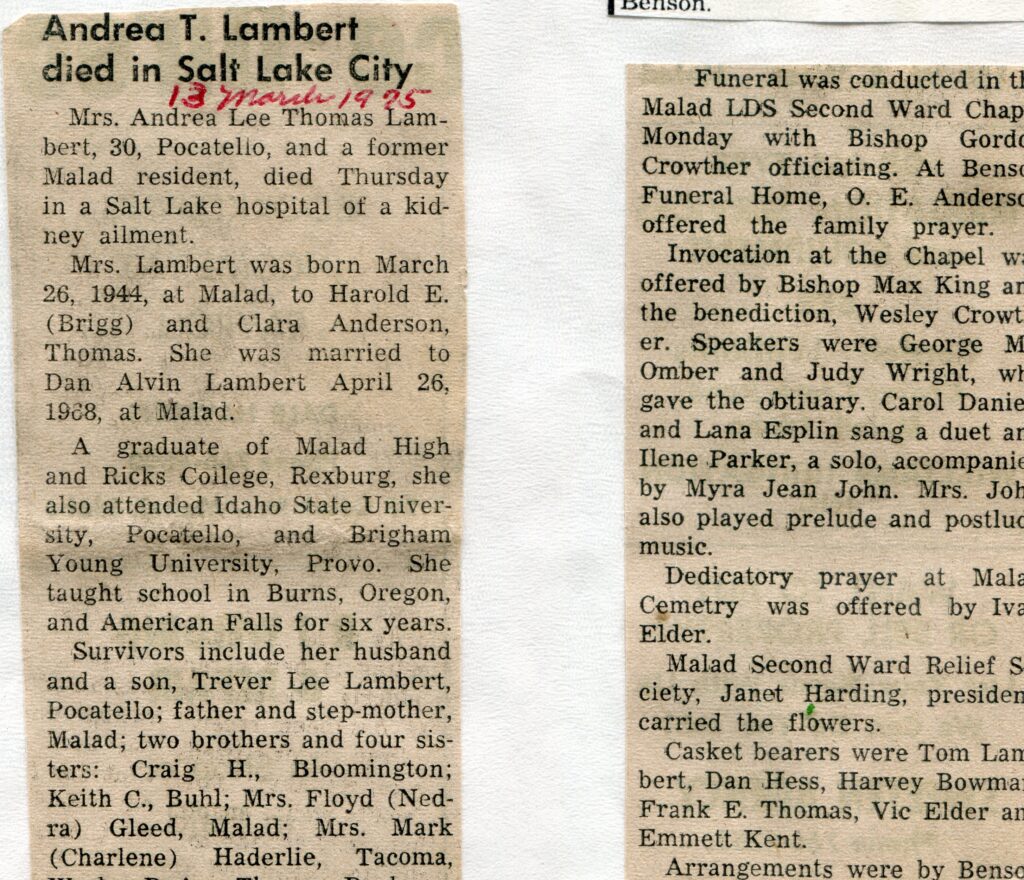 Lambert, Andrea Lee Thomas (06 March 1975)