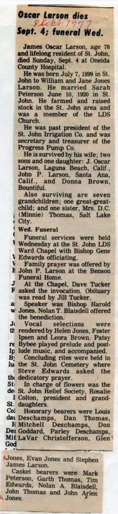 Larson, James Oscar (04 Sept 1977)