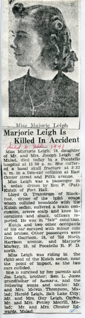 Leigh, Marjorie (06 Feb 1941