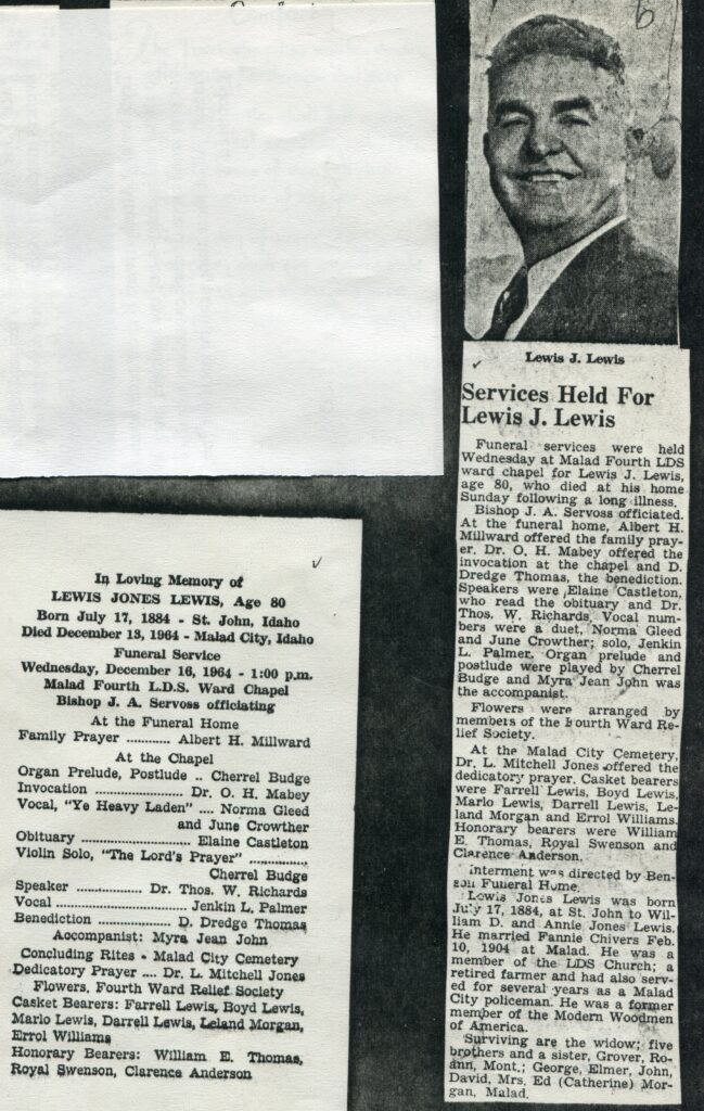 Lewis, Lewis Jones (13 Dec 1964)