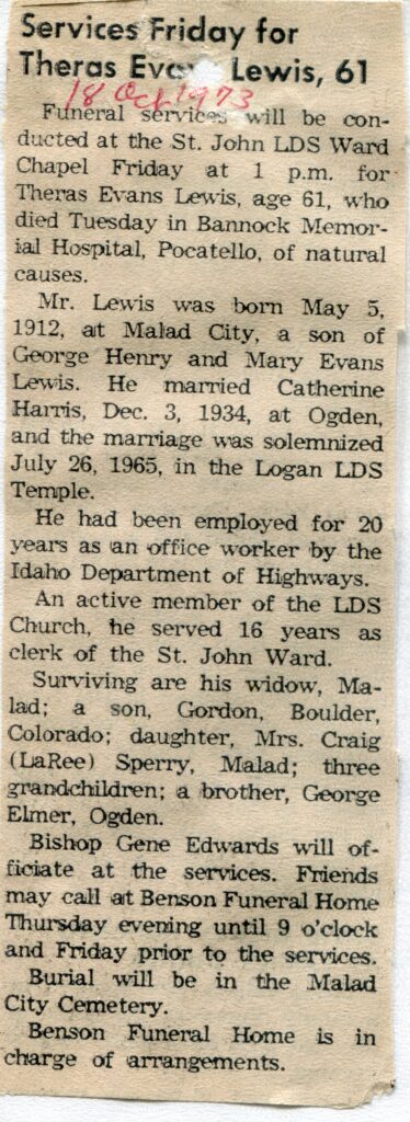 Lewis, Theras Evans (16 Oct 1973 B)