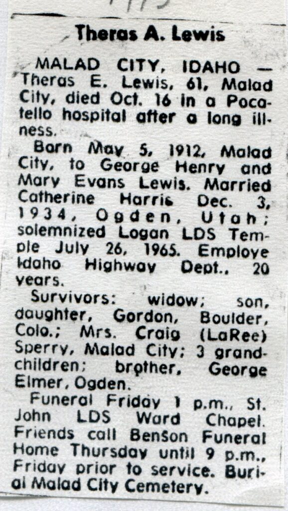 Lewis, Theras Evans (16 Oct 1973 C)