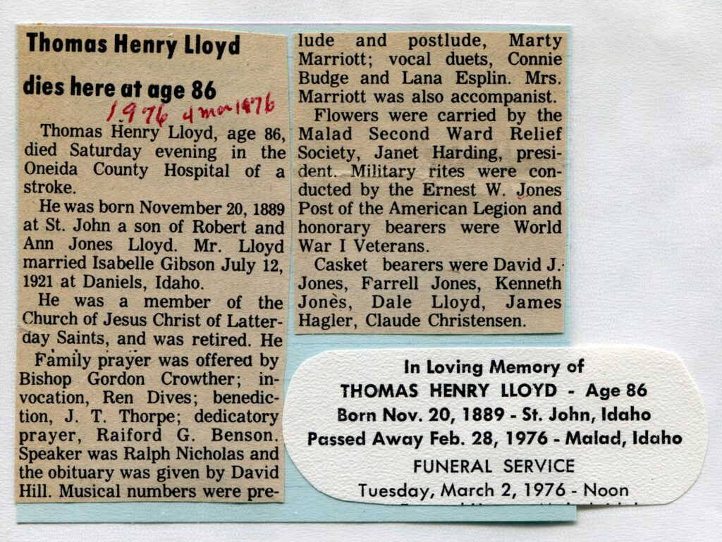 Lloyd, Thomas Henry (28 Feb 1976)
