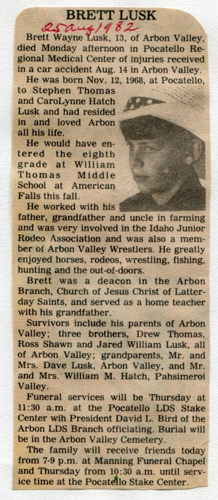Lusk, Brett Wayne (23 Aug 1982)