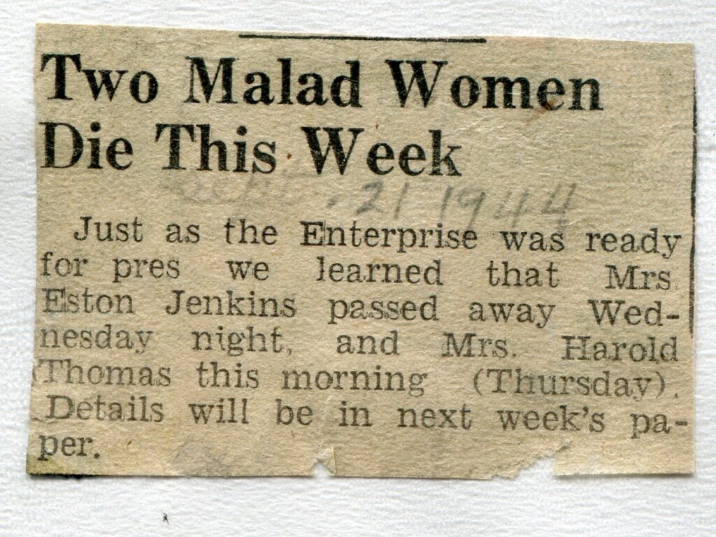 Thomas Mrs Harold (1944)